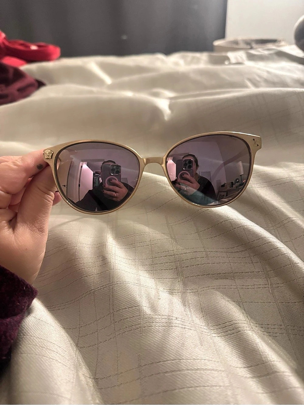 Versace Medusa Sunglasses in Gold